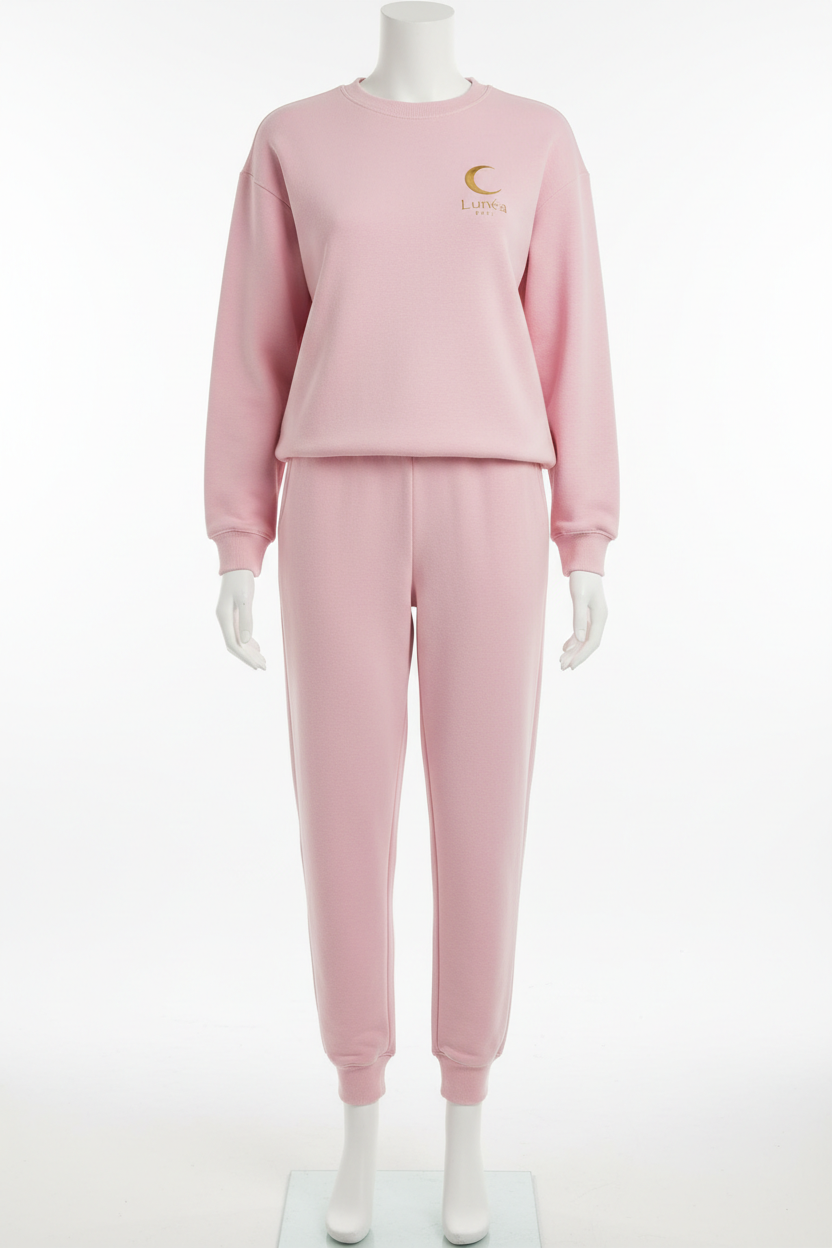 Ensemble confort chic rose poudré Lunéa Paris