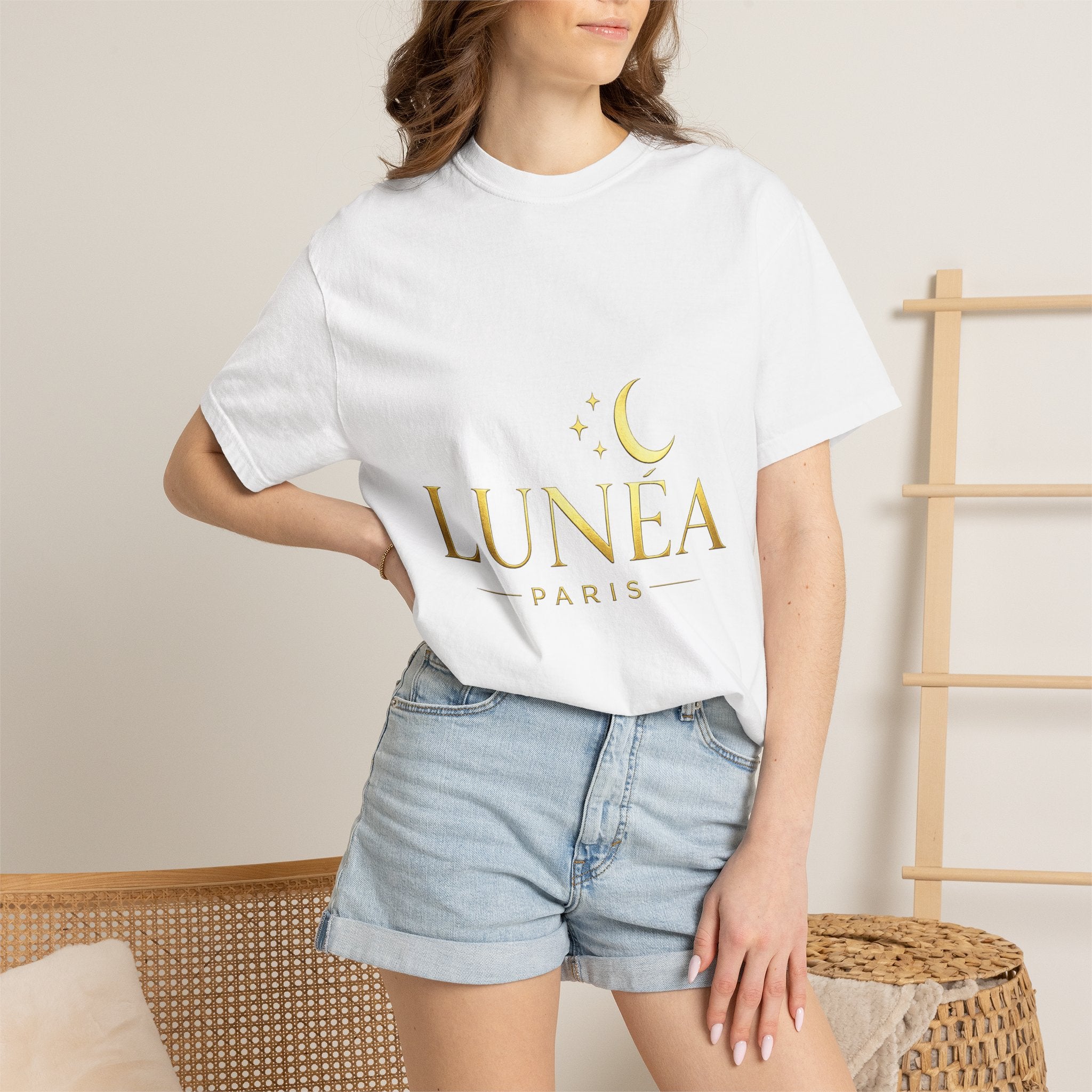 T-Shirt Croissant Doré Lunéa