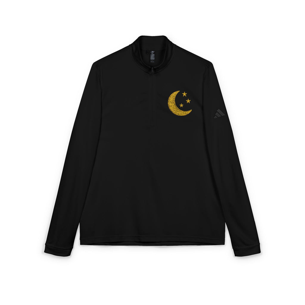 Pull Zippé Croissant Brodé