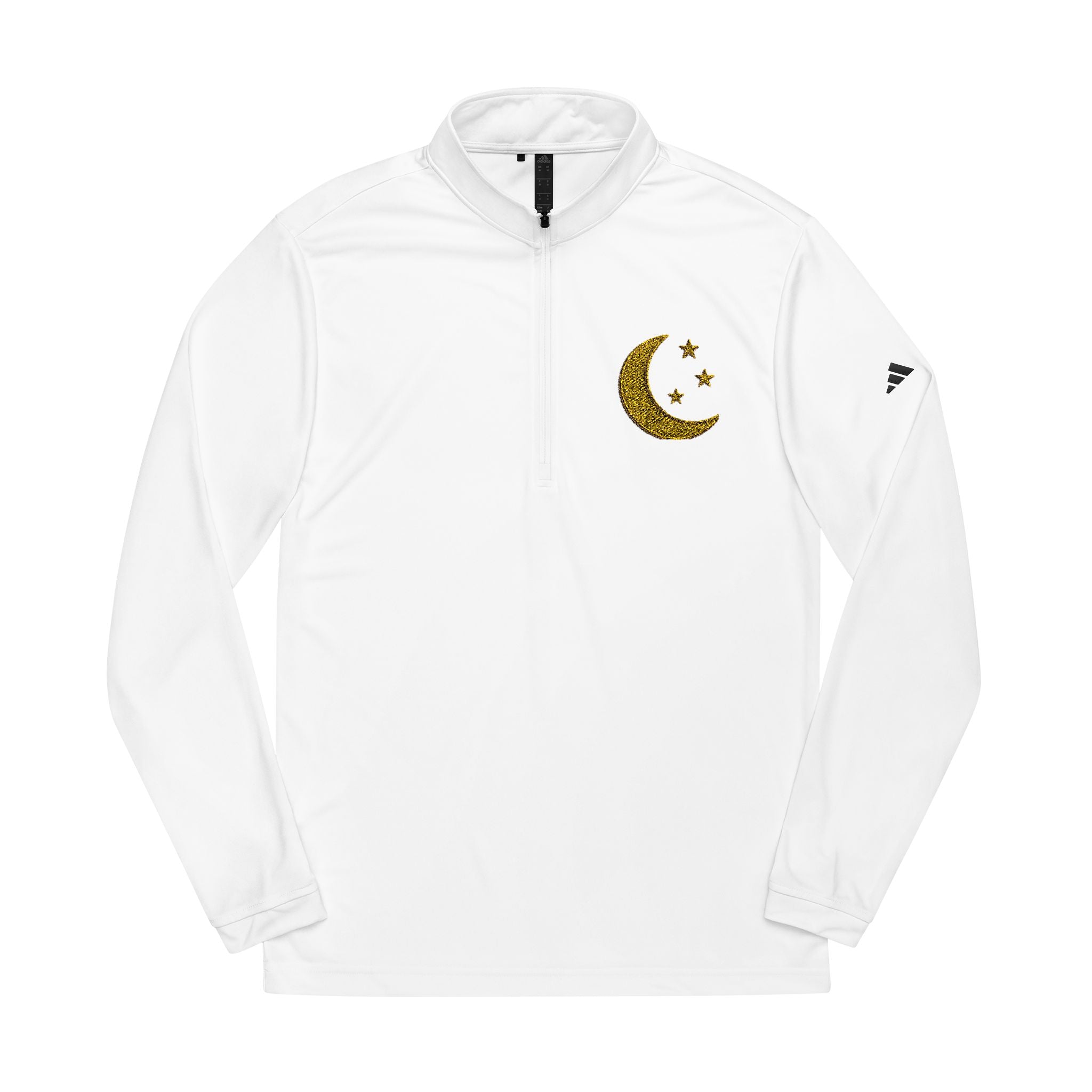 Pull Zippé Croissant Brodé