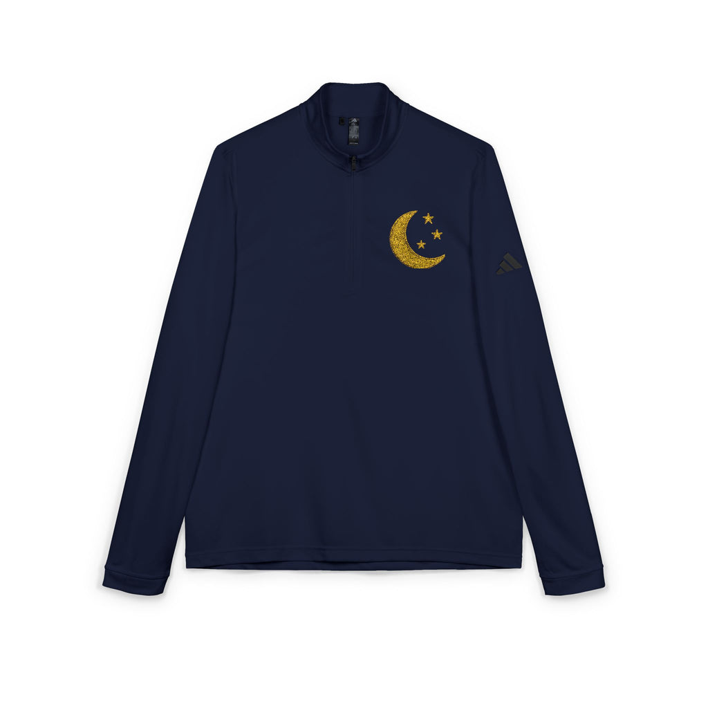 Pull Zippé Croissant Brodé