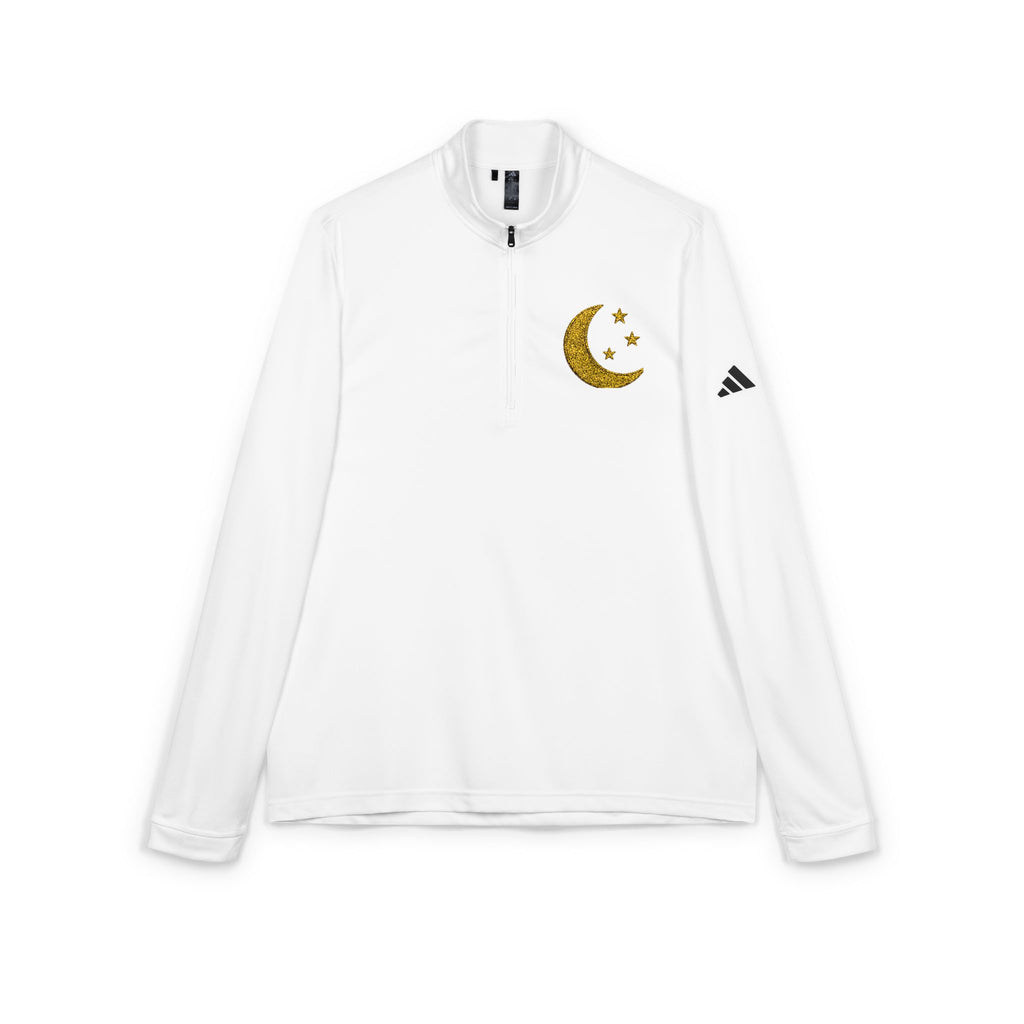 Pull Zippé Croissant Brodé
