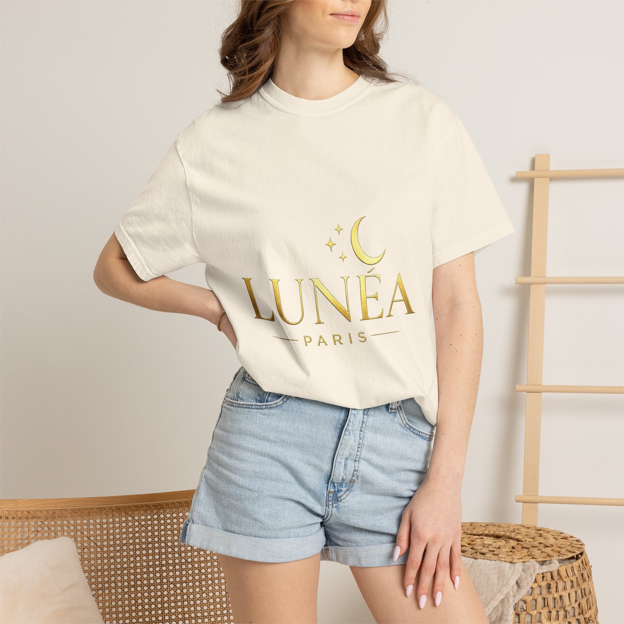 T-Shirt Croissant Doré Lunéa