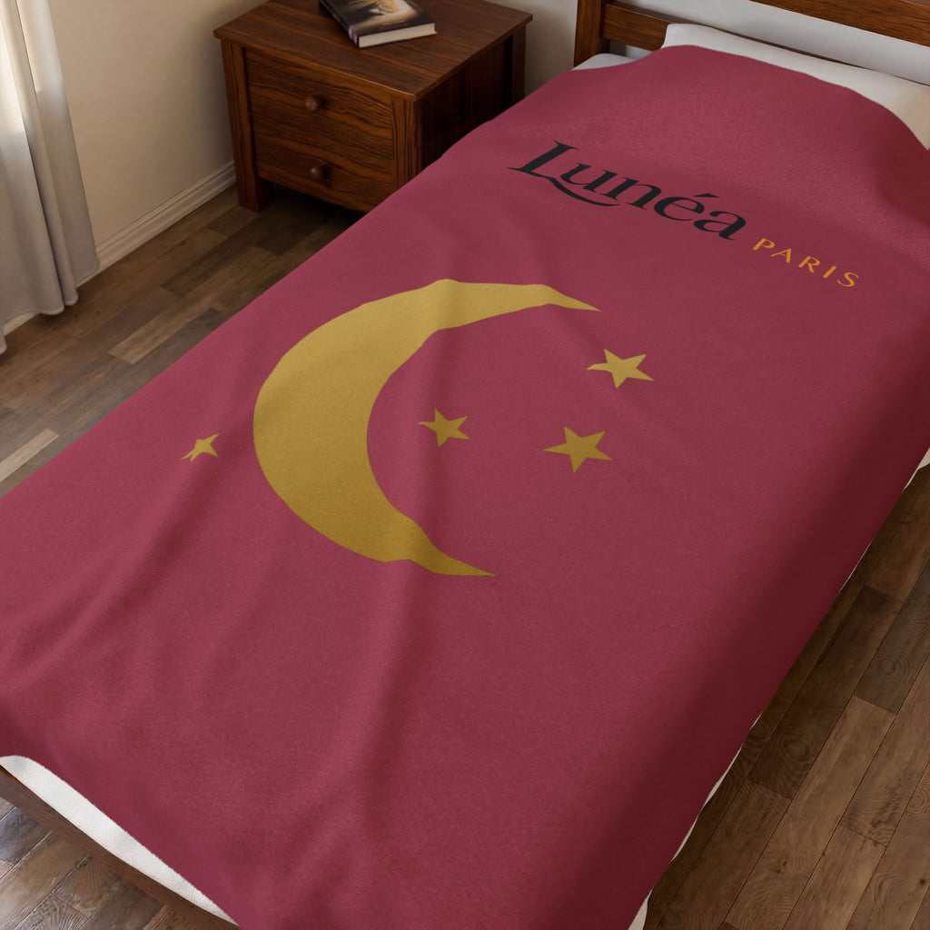 Plaid Velours Lune & Étoiles