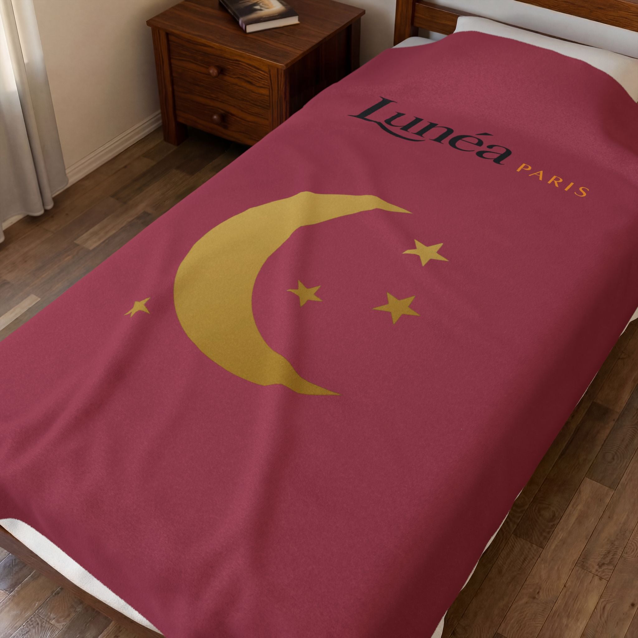 Plaid Velours Lune & Étoiles