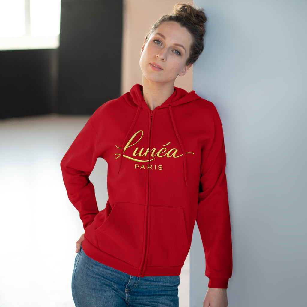 Hoodie Zippé Doré Lunéa