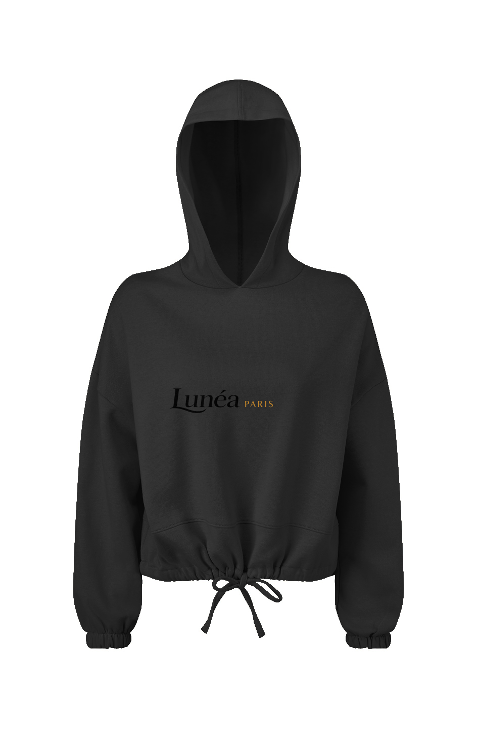 Ladies' Cropped Oversize Hooded Sweatshirt