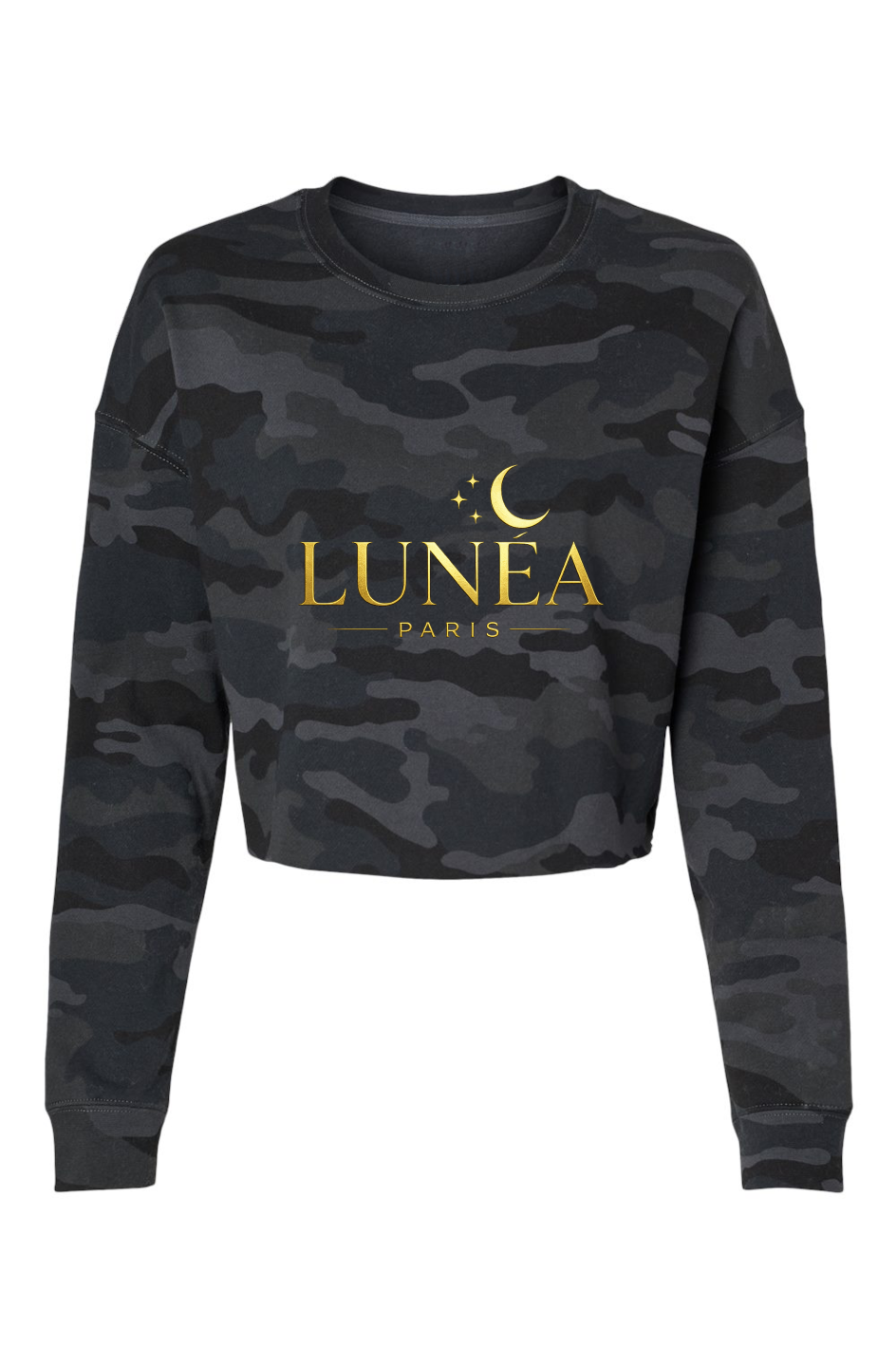 Lightweight Camo Cropped Crew