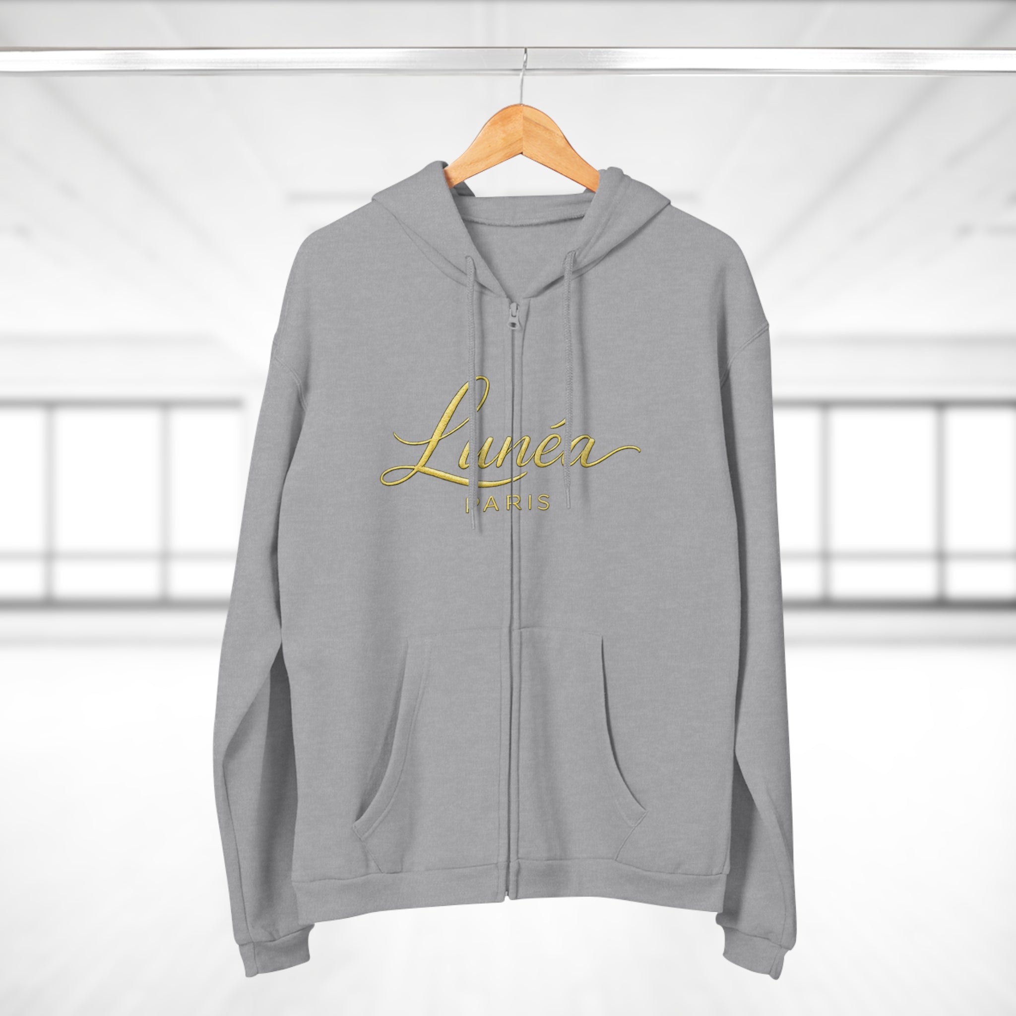 Hoodie Zippé Doré Lunéa