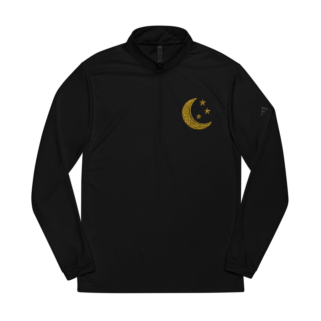Pull Zippé Croissant Brodé