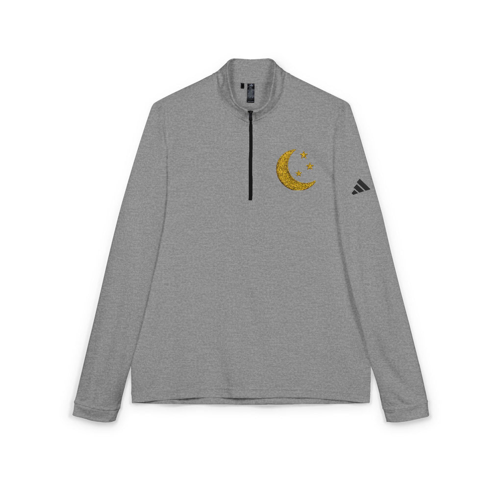 Pull Zippé Croissant Brodé